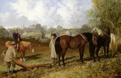 Matin : Préparation pour labourer, 1848