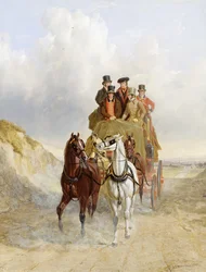 La diligence royale sur la route, 1841