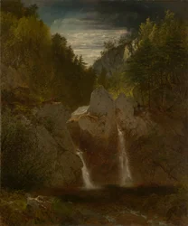 Bassin rocheux, chutes de Bash Bish