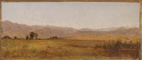 Chaîne et contreforts enneigés de la vallée de Valmo