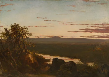 Paysage au coucher du soleil