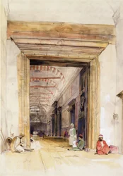 La grande porte de la mosquée de Sainte-Sophie, Constantinople