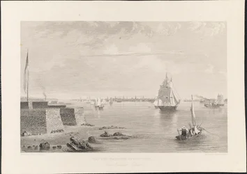 Baie et port de New York depuis l