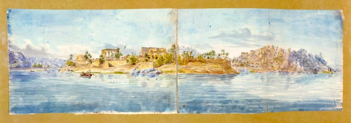 Paysage, Égypte, 19e siècle
