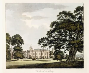 Cobham Hall dans le Kent, 1800