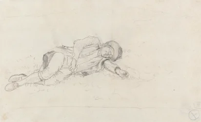 Homme dormant à l