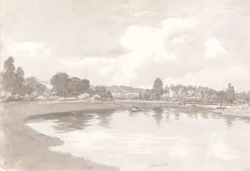 Sur la rivière Wye avec les ruines du château de Wilton sur un méandre de la rivière