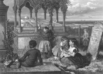 La tombe de Grace Darling, vers 1851-1886