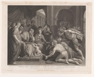 Pyrrhus enfant apporté à Glaucias roi d