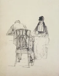 Un homme lisant, vers 1804-30