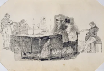 Une soirée à la maison, 1804
