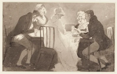Groupe à une table, 1806