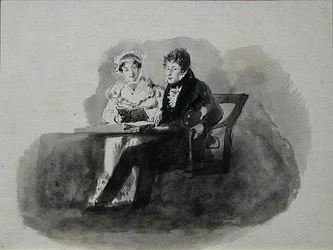 Homme et femme lisant