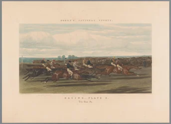 Course de chevaux (Racing - planche 3. The Run In) (Fores national sports)