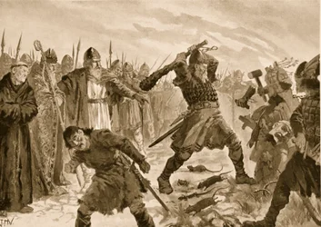 Le roi Olaf le Saint brisant l