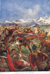 Le duel de Marcellus avec Virdumarus, illustration tirée de l