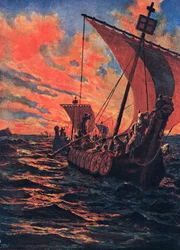 Le Retour des Vikings, illustration tirée de « L