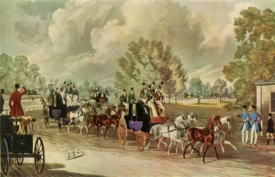 Réunion du Four-In-Hand Club, Hyde Park, Londres, vers 1838, 1947