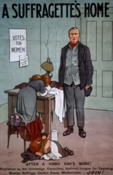 Un foyer pour suffragettes / J. Hassall / Affiche, XXe siècle