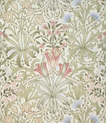 Papier peint persan, conçu par John Henry Dearle (1860-1932) pour Morris and Company