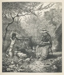 Une femme cuisinant à l