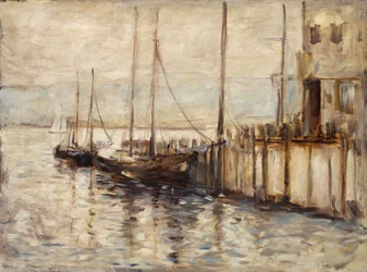 Bateau de pêche dans un port