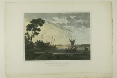 Norfolk ; De Gosport, Virginie, planche cinq du deuxième numéro de Vues Pittoresques des Paysages Américains