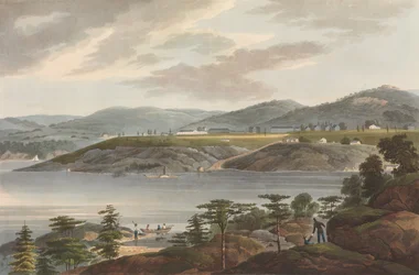 West Point n° 16 du Portfolio de la rivière Hudson, 1825