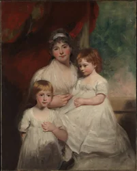 Mme John Garden (Ann Garden, 1769-1842) et ses enfants, John (1796-1854) et Ann Margaret (née en 1793)