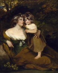 La comtesse de Darnley et sa fille, Lady Elizabeth Bligh