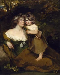 La comtesse de Darnley et sa fille, Lady Elizabeth Bligh