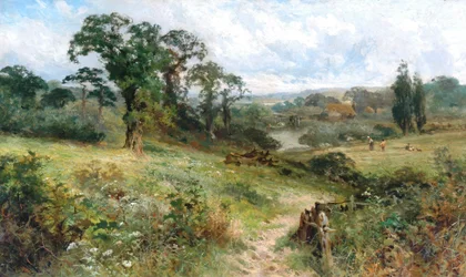 Shiplake sur la Tamise depuis Wargrave Hills