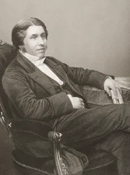 Charles Haddon Spurgeon (1834-92) gravé par D.J. Pound d