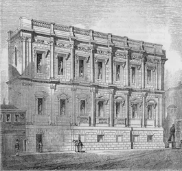 Façade Est de la salle de banquet, Whitehall, 1835, 1845