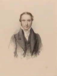 Portrait de Samuel Prout, vers 1820