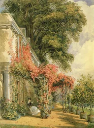 Façade du jardin de la maison de M. Robert Vernon à Twickenham