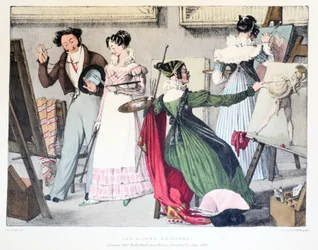 Les Dames Artistes, publié par Rodwell et Martin, 1820