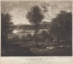 Vue de Petersham et des prairies de Twickenham depuis Richmond Hill