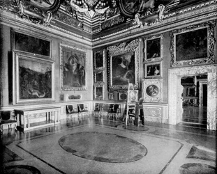 Salle de Saturne, Palais Pitti, Florence, Italie, 1893