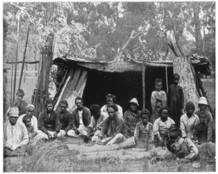 Autochtones du Queensland, Australie, fin du 19ème siècle