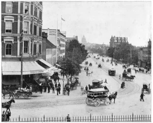 Avenue Pennsylvania, Washington DC, fin du 19e siècle