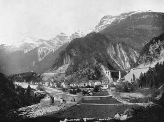 Col et pont du Saint-Gothard, Suisse, 1893