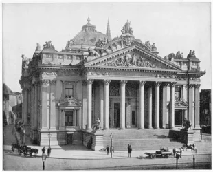 La Bourse, Bruxelles, fin du 19e siècle
