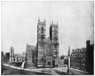 Abbaye de Westminster, Londres, fin du 19e siècle