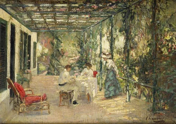 Petit-déjeuner sur la terrasse