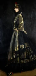 Hazel en noir et or, 1916