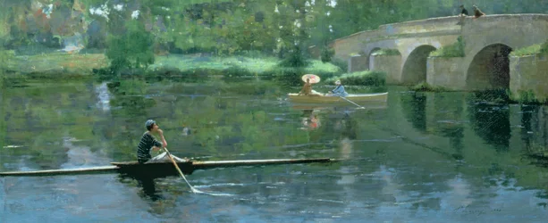 Le pont à Grez, 1883