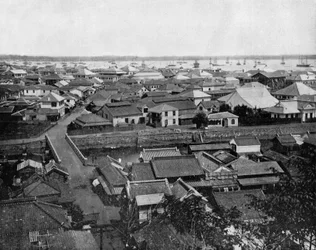 Vue de Yokohama au Japon