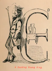 Un jeune roi fringant, vers 1860