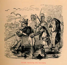 Canute réprimandant ses courtisans